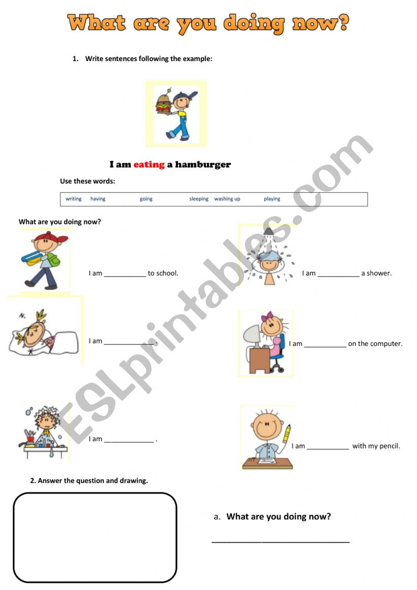 what are you doing? worksheet