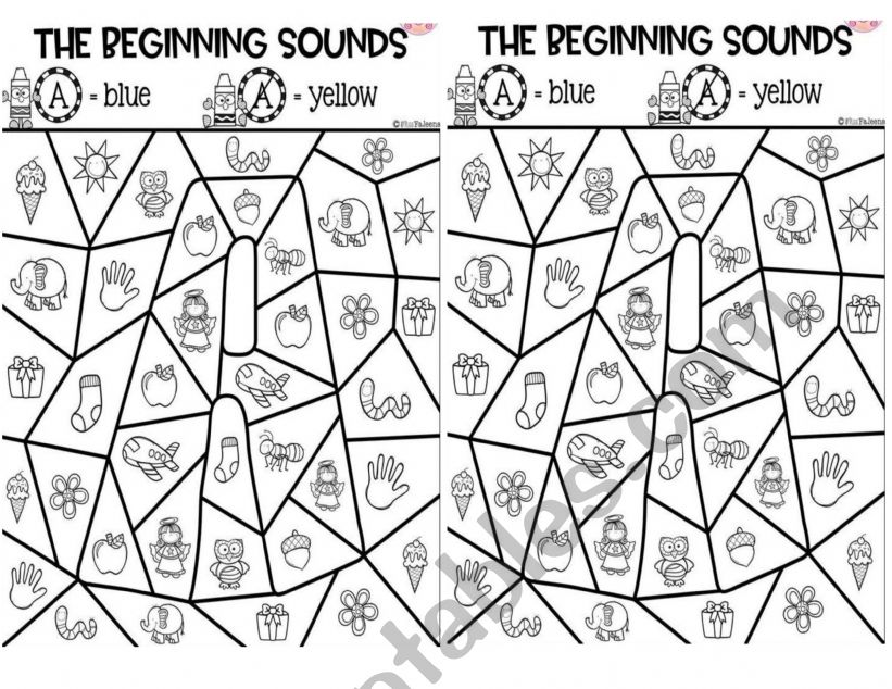 begining sounds worksheet