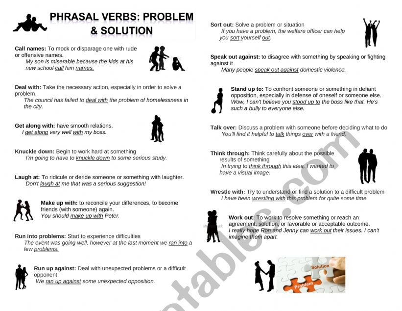 PHRASAL VERBS: PROBLEM & SOLUTIONS
