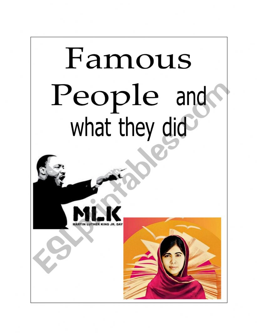 Famous people simple past worksheet