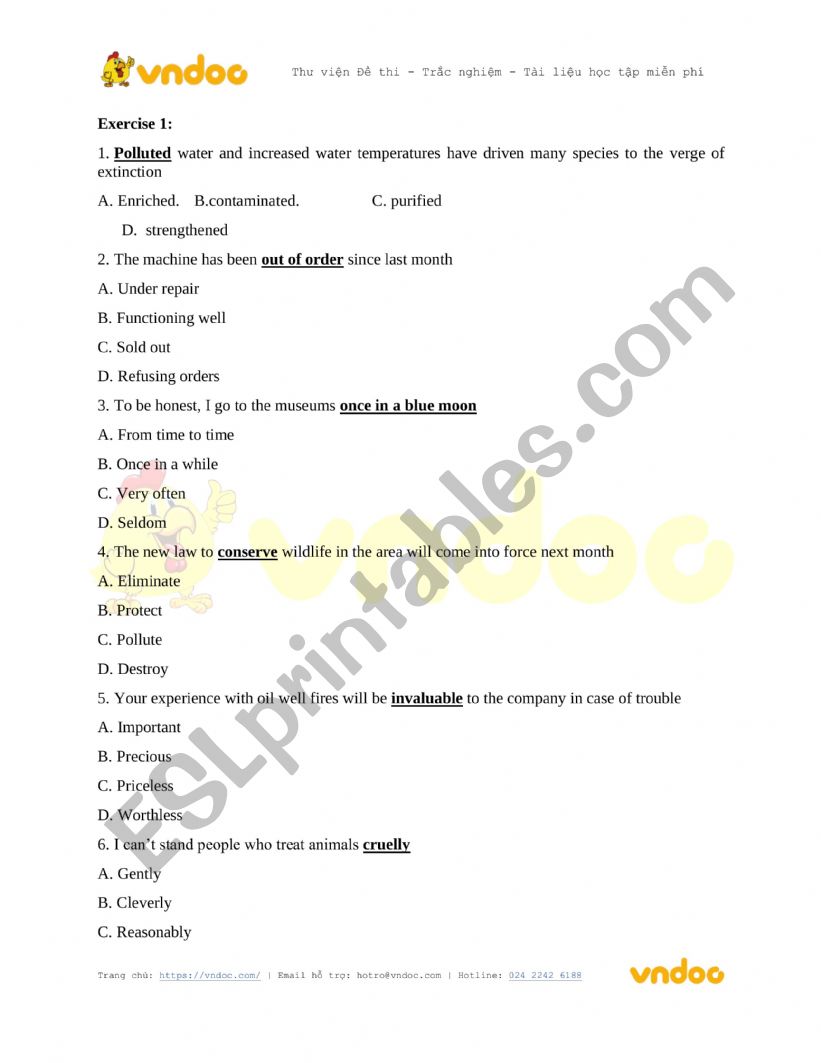 test for lower secondary school student