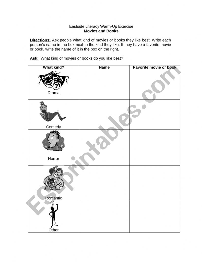 Opinion worksheet