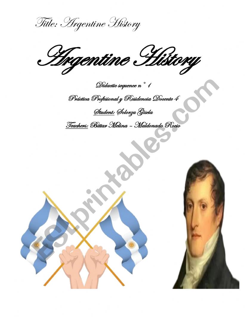 Argentine History worksheet