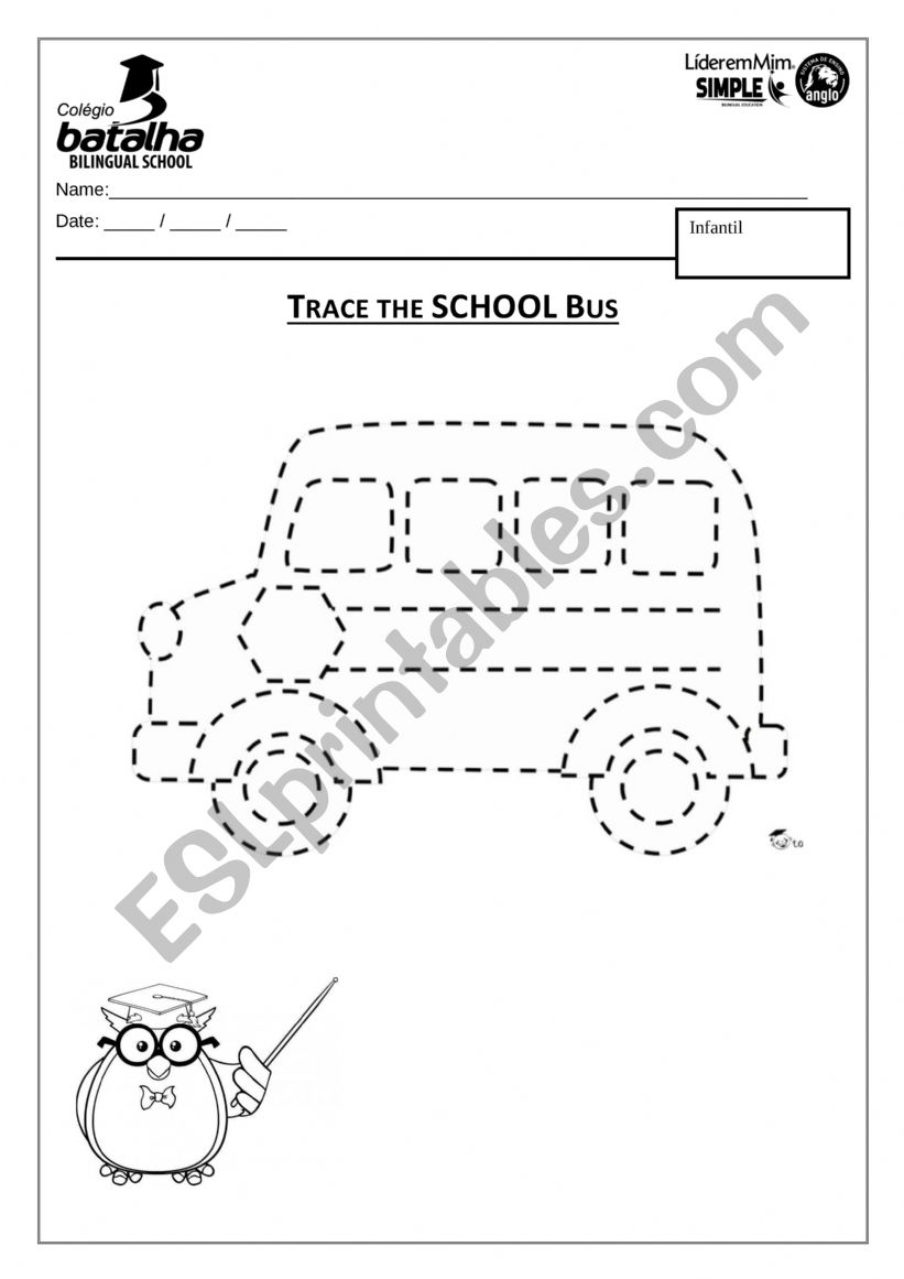 School Bus  worksheet