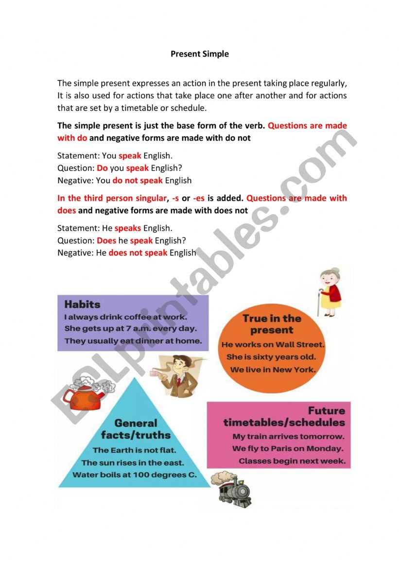 Present Simple worksheet