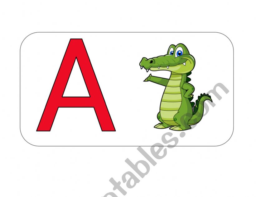 Letter A worksheet