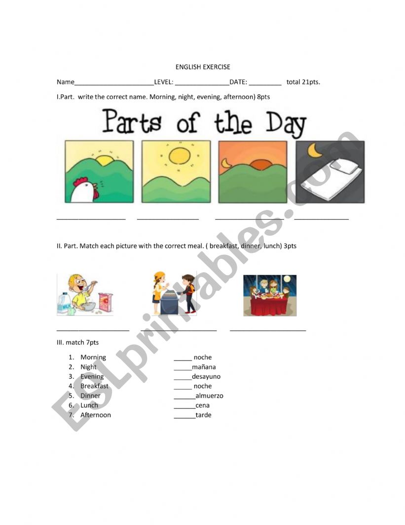 greetings  worksheet