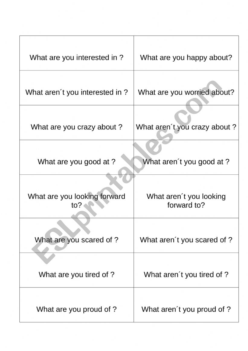 Grerund worksheet