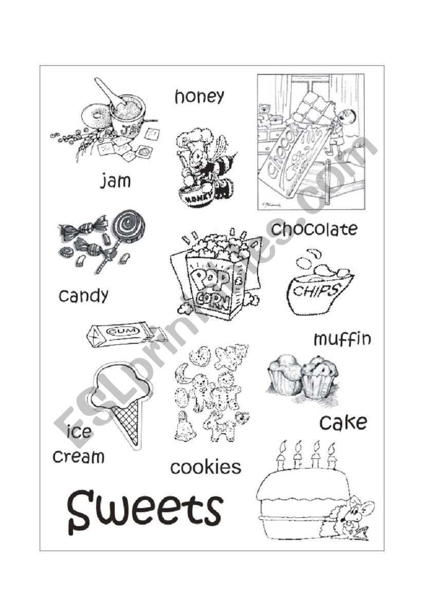 Sweets worksheet