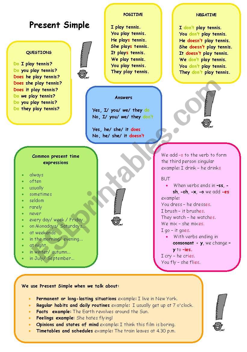 PRESENT SIMPLE worksheet