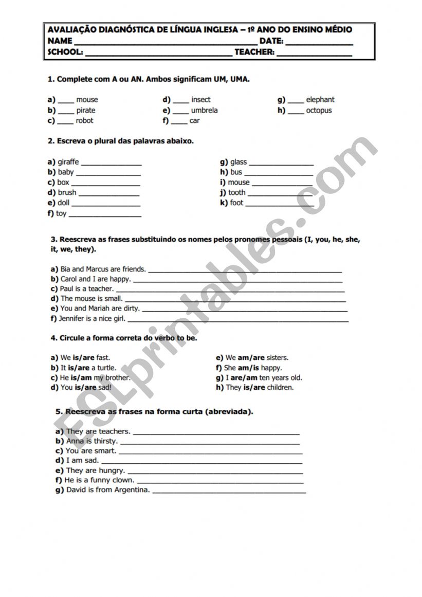 ACTIVITY worksheet