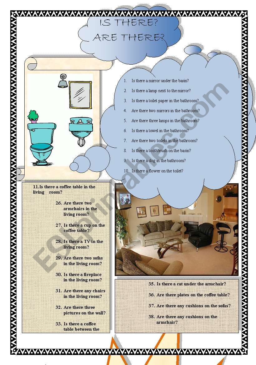 Is there? Are there? worksheet