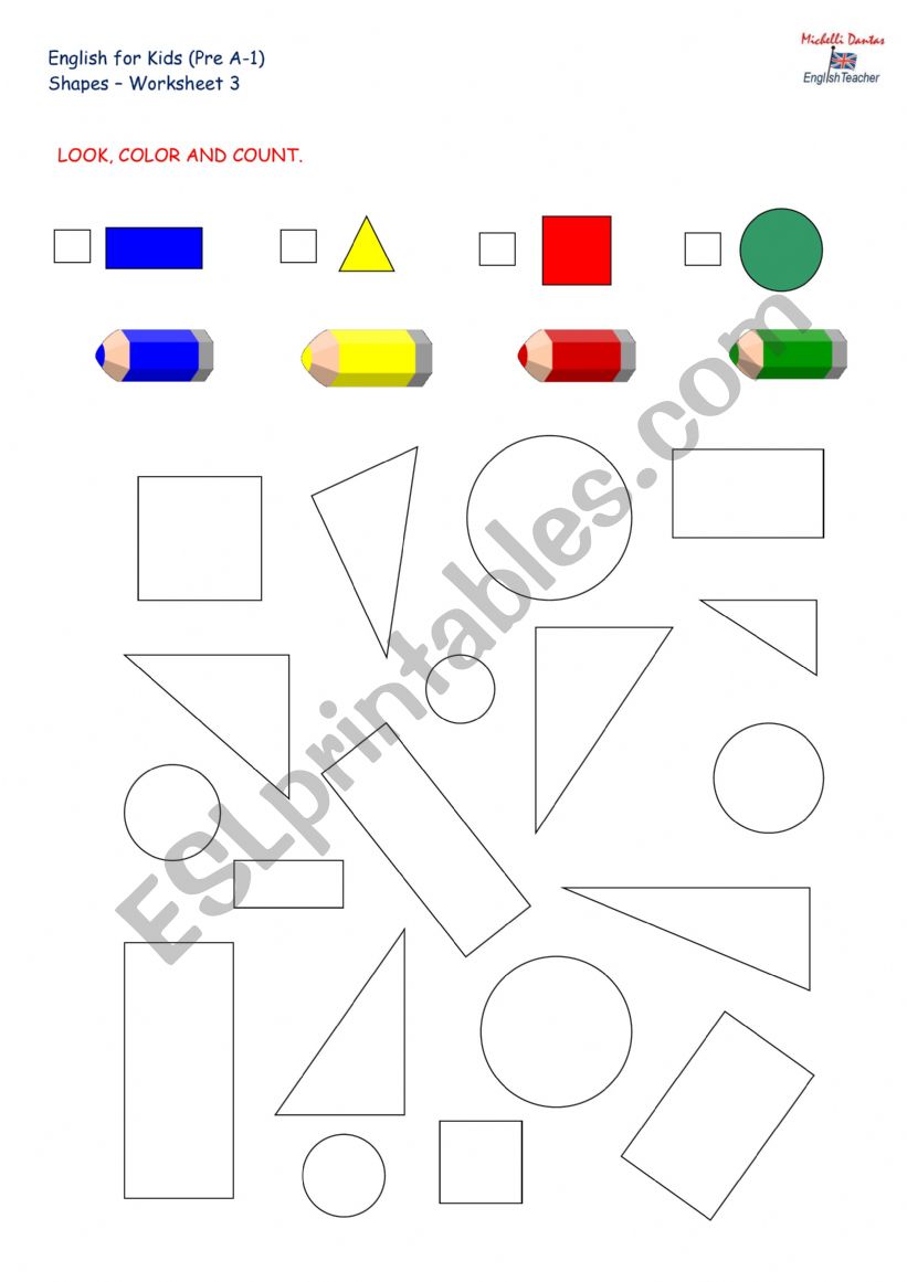 Introducing shapes worksheet