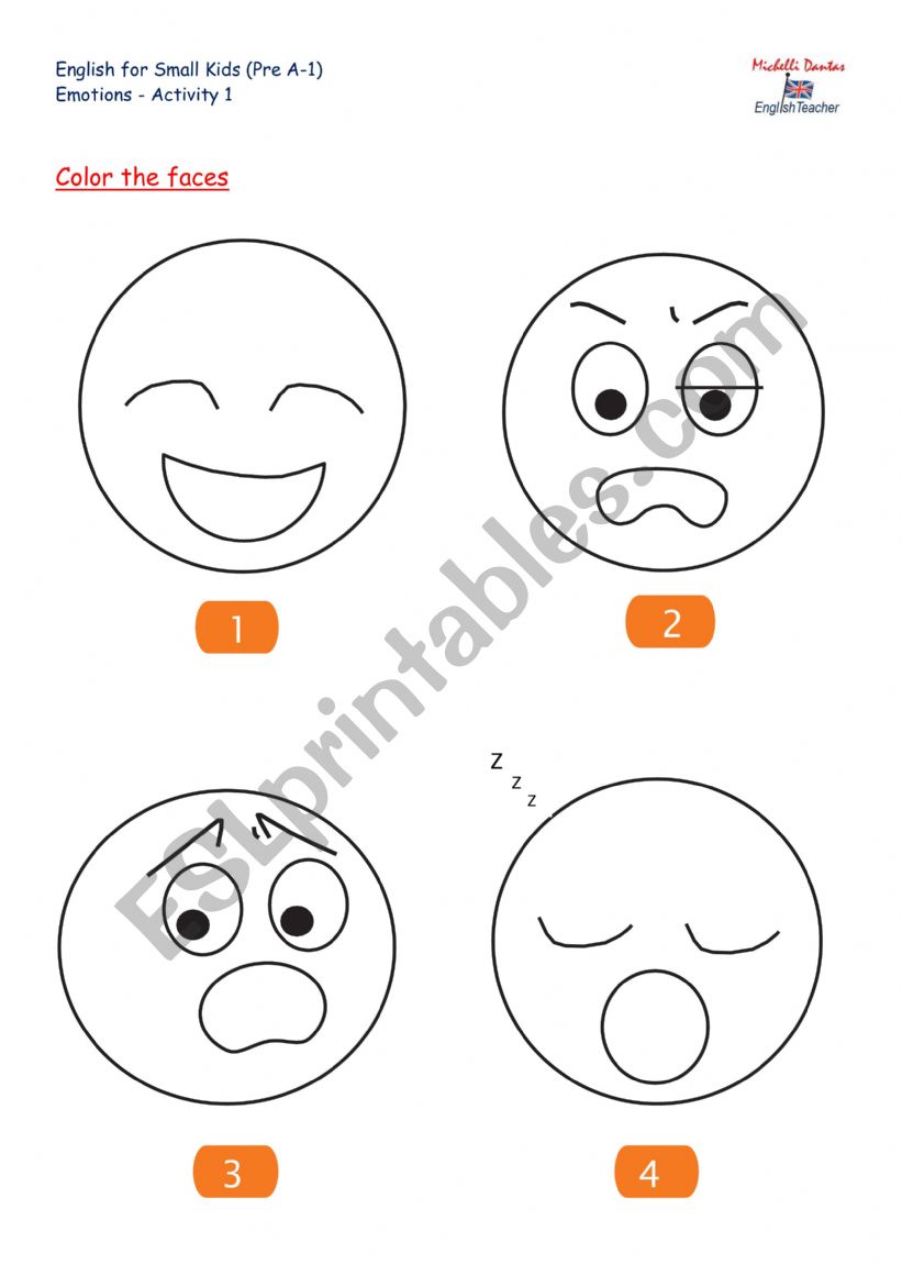 Emotions worksheet