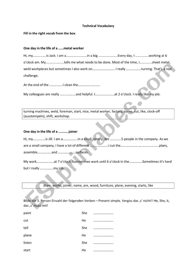 english-worksheets-one-the-in-the-life-of-a