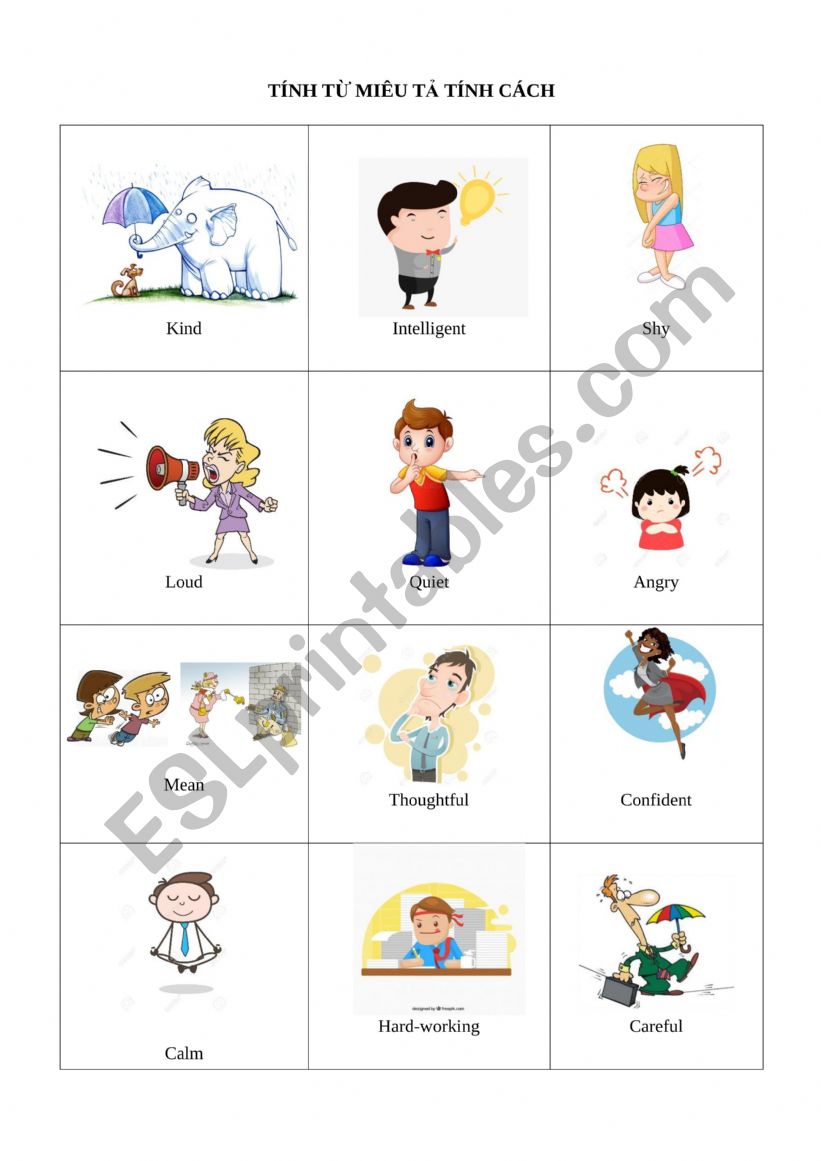 Adj worksheet
