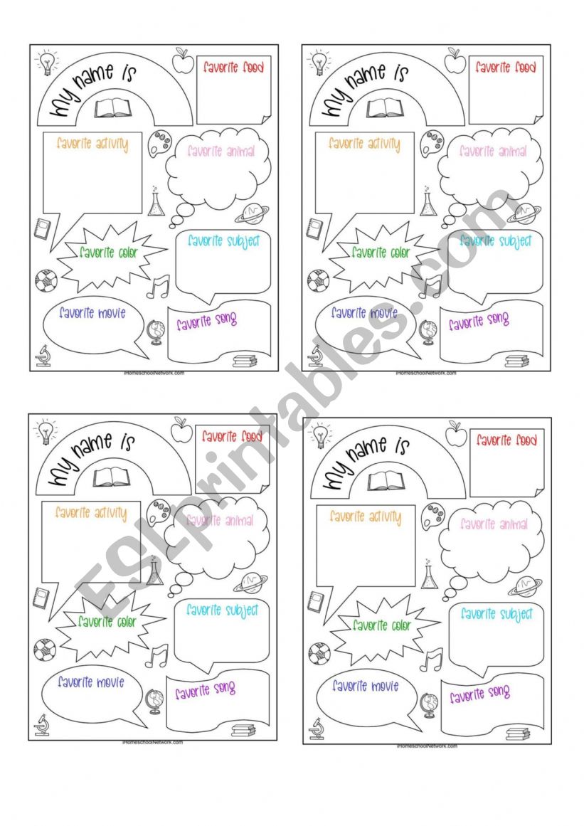 English Worksheets AllAboutMe english-worksheets-allaboutme