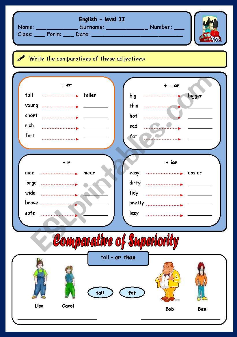 DESCRIBING PEOPLE worksheet