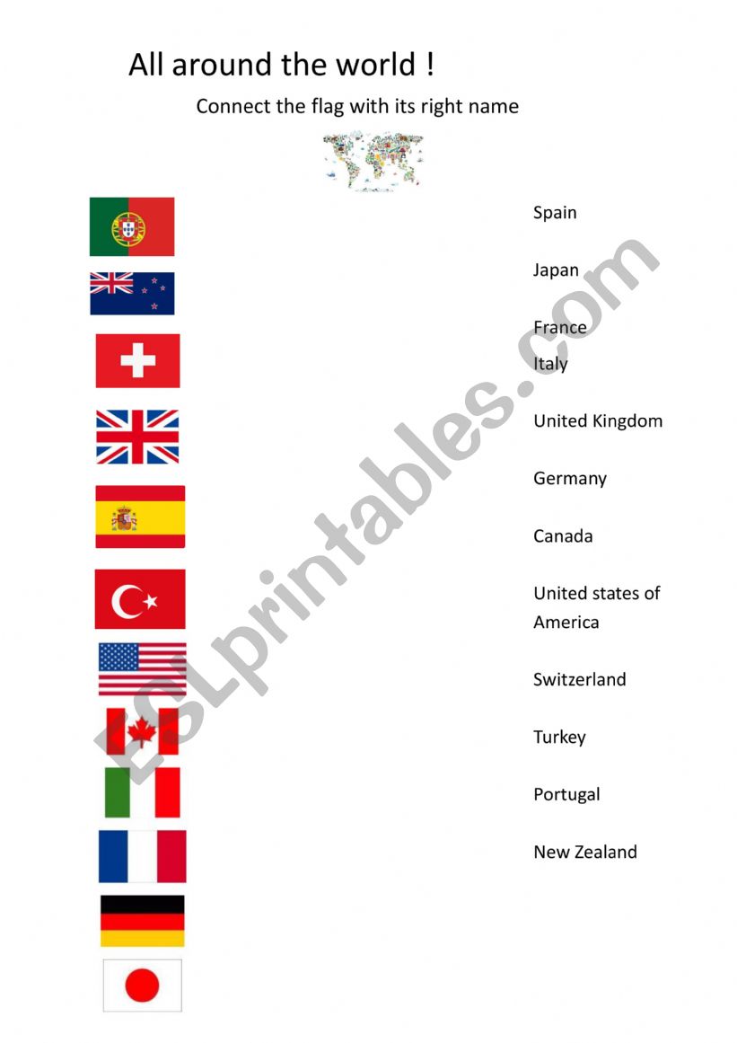 English worksheets around the world