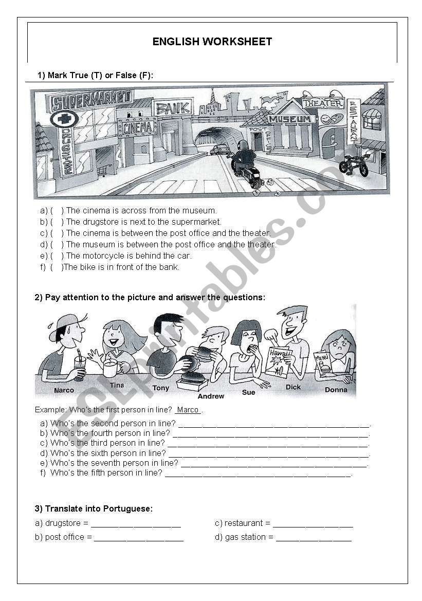 English worksheet worksheet