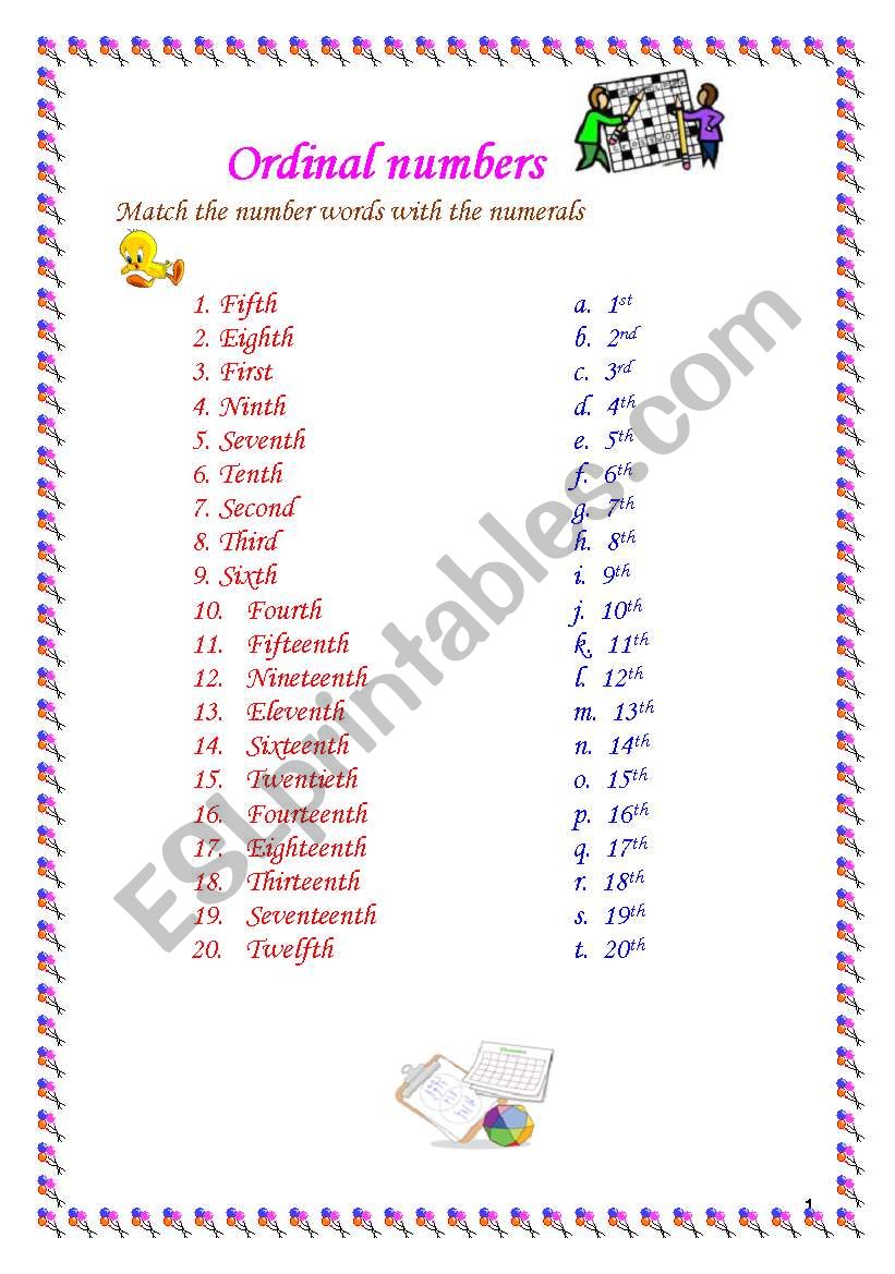 Math & Science Worksheet worksheet