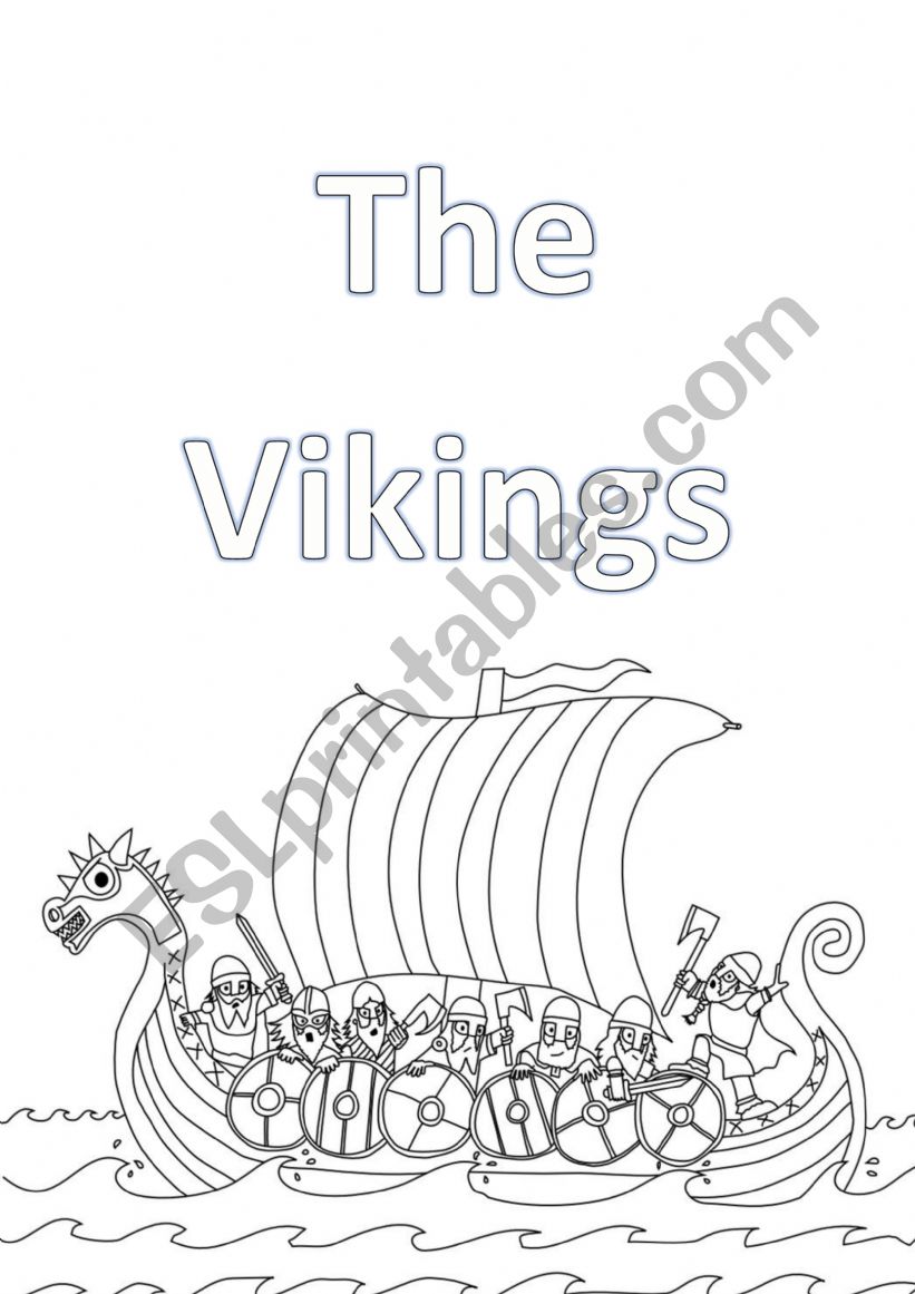 Viking Front Cover worksheet