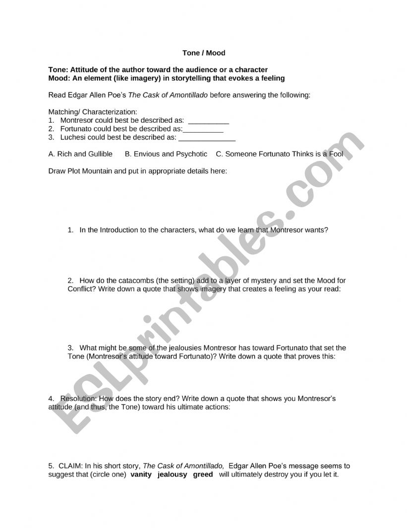 cask-of-amontillado-a-tone-and-mood-lesson-esl-worksheet-by-meghandavid