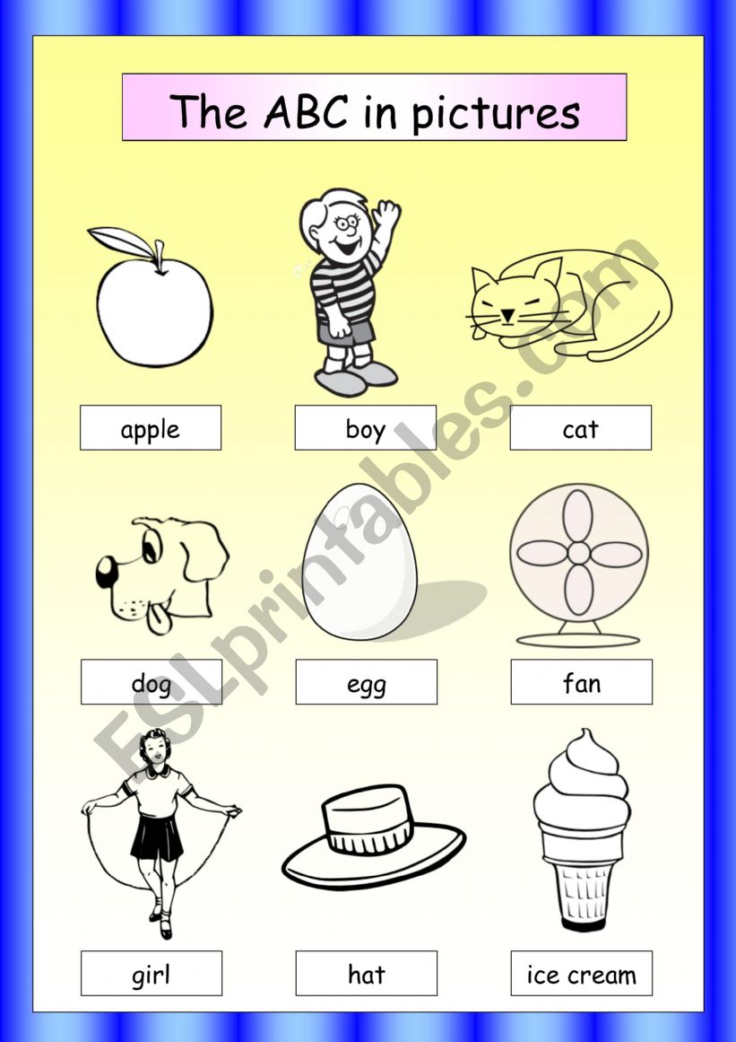ABC Pictures worksheet