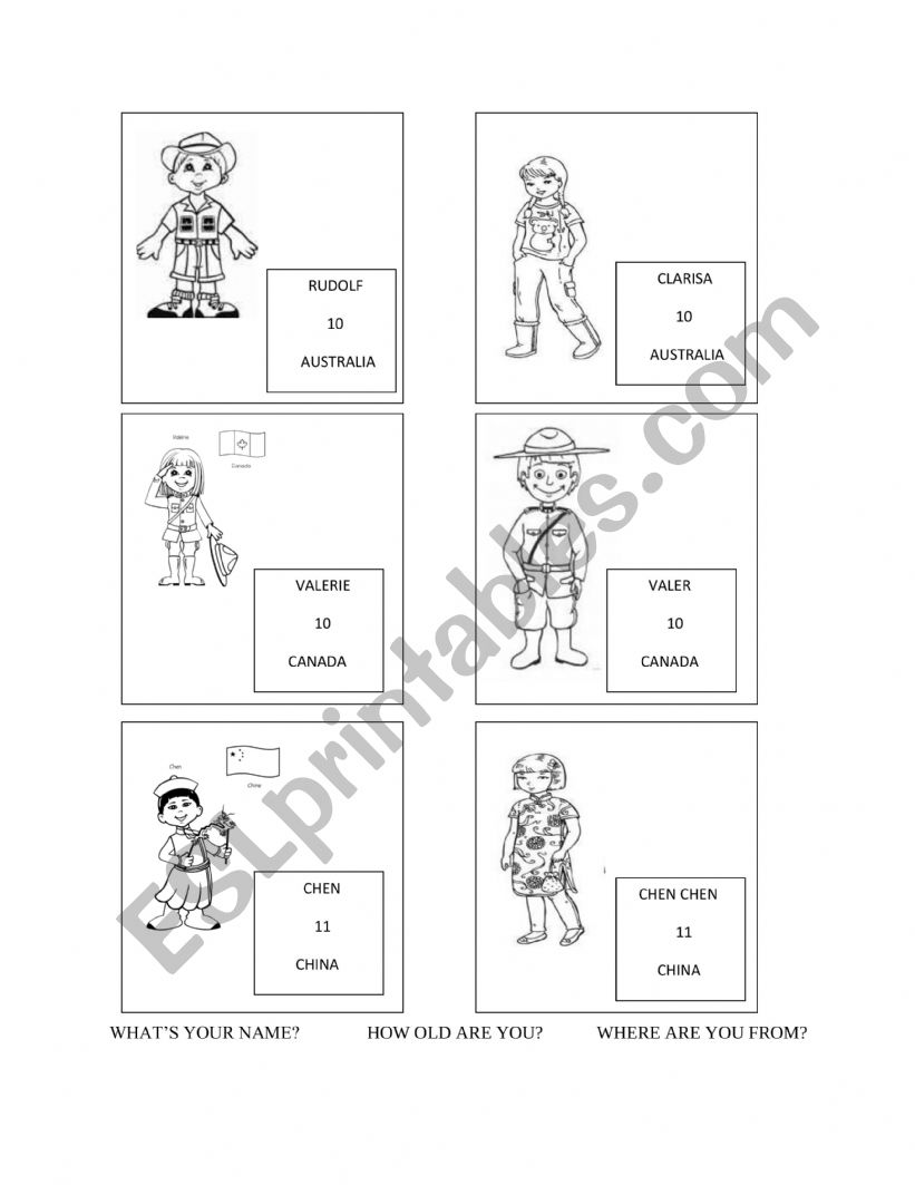 Countries & Nationalities Cards