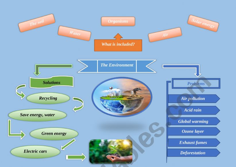 Mind map about the environment