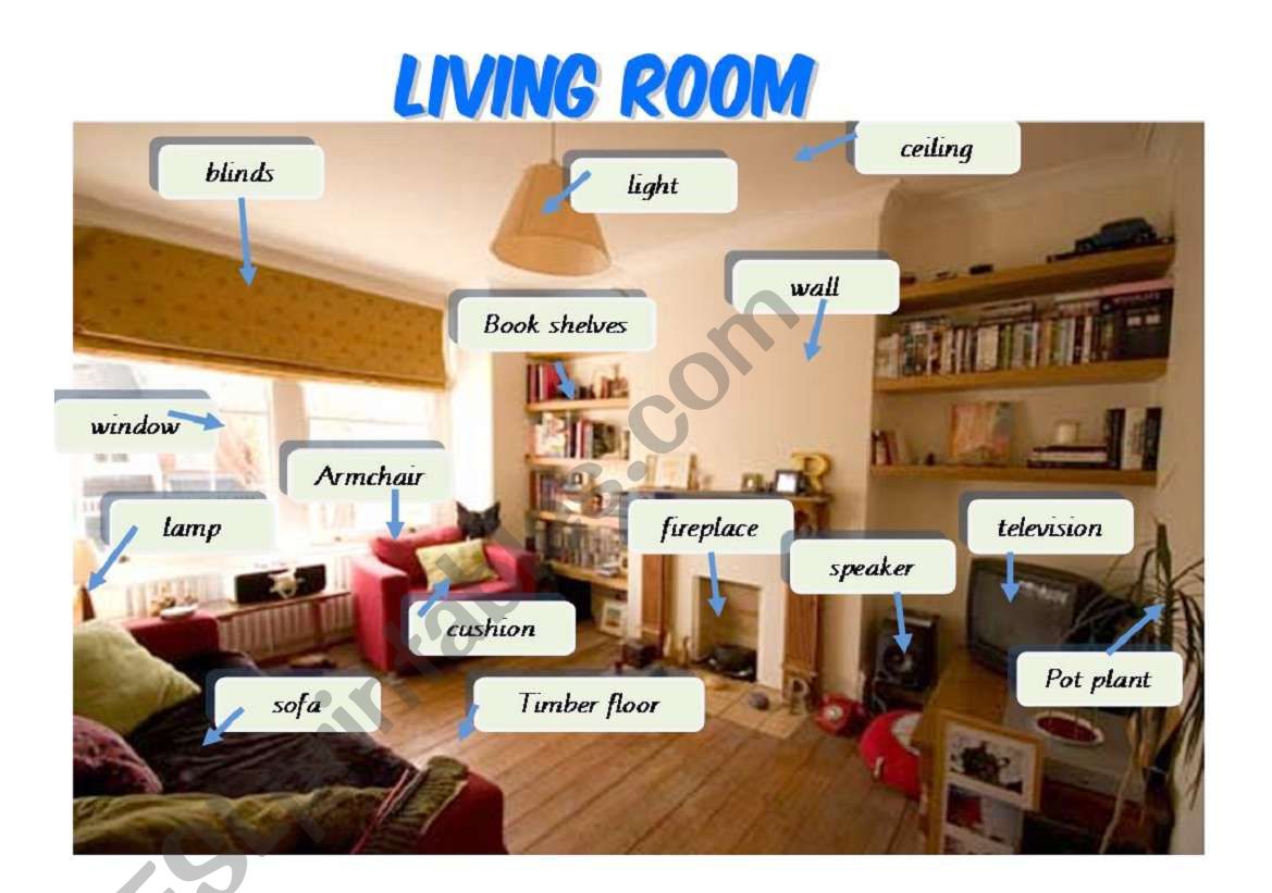 Living Room worksheet