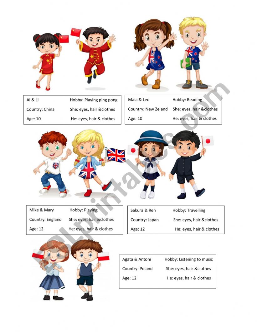 Children of the world 2 worksheet