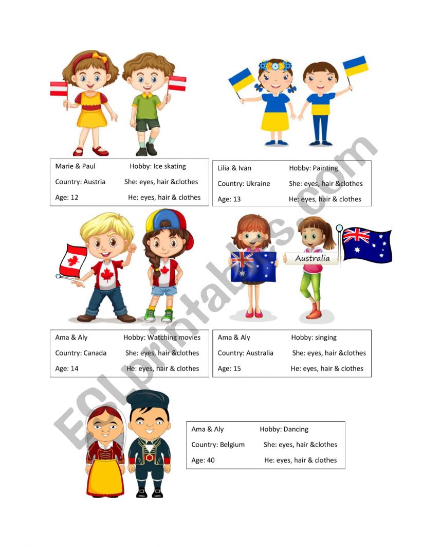 Children of the world 3 worksheet