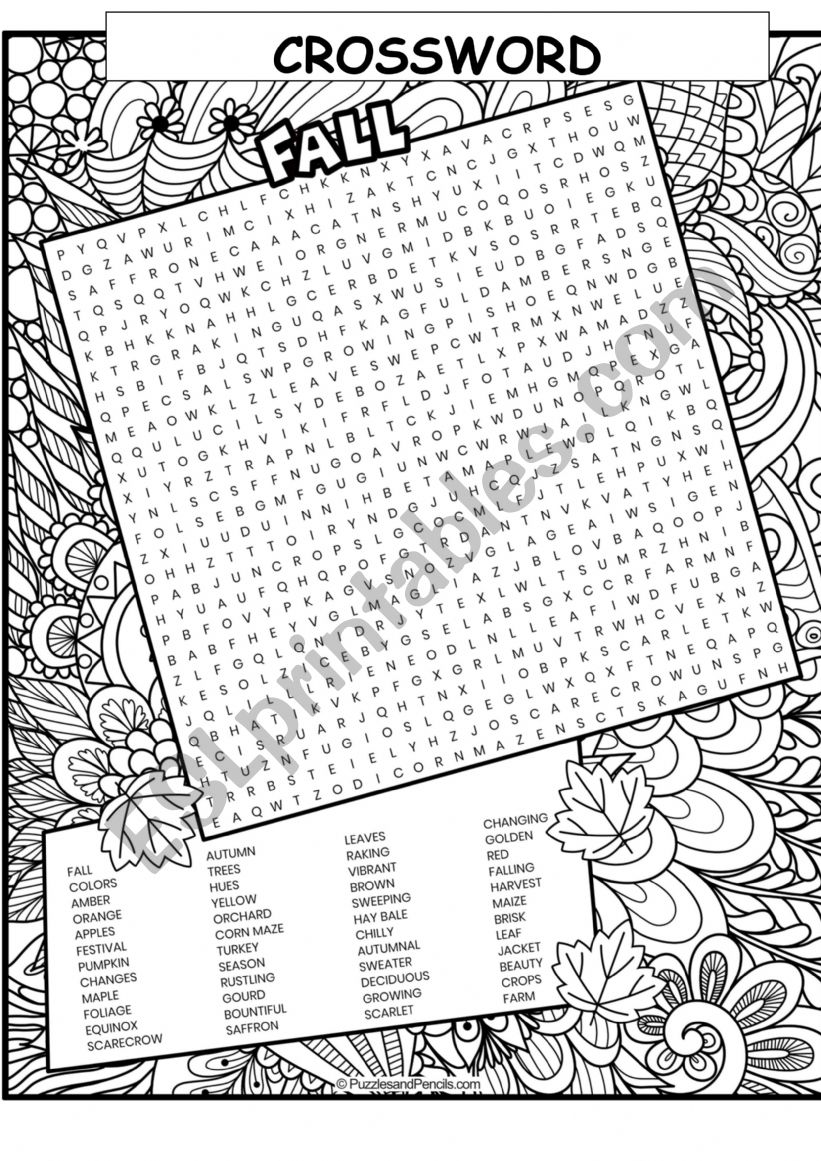 Fall worksheet