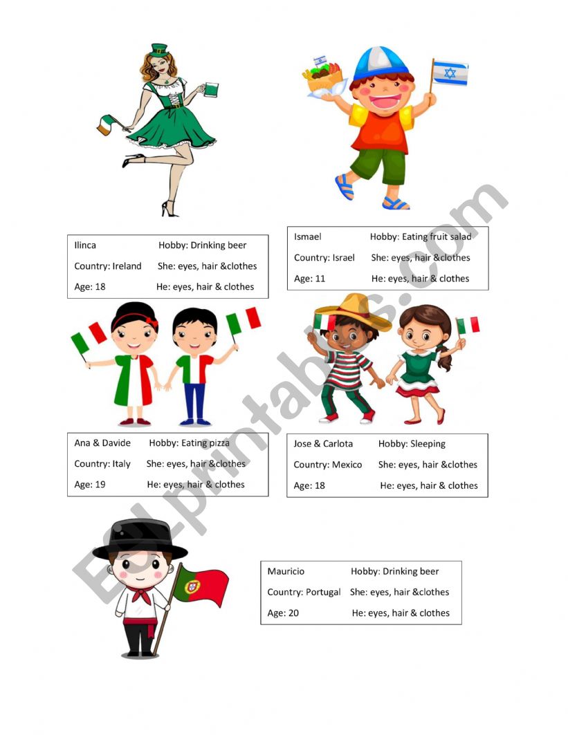 Children of the world 5 worksheet