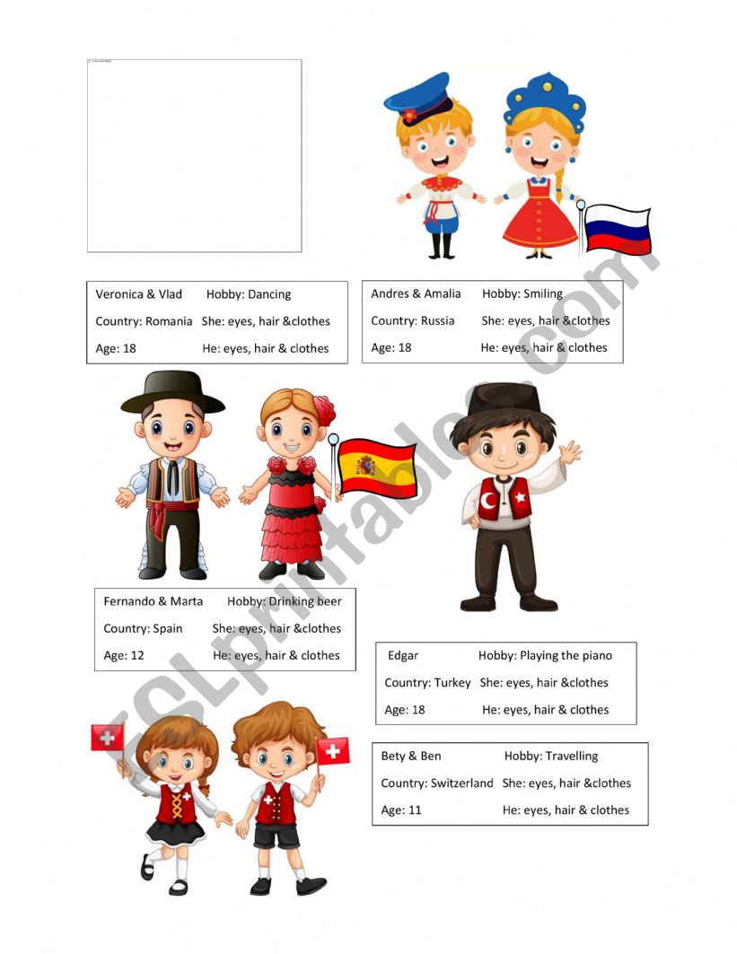 Children of the world 6 worksheet