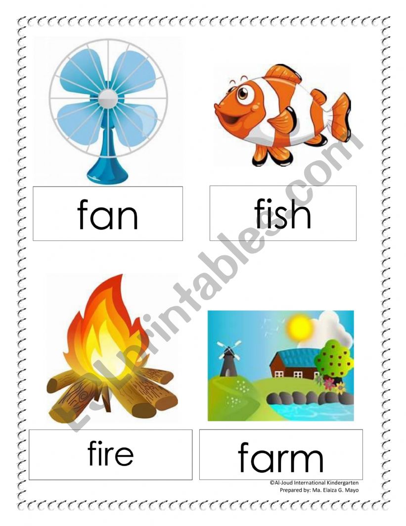 Letter Ff worksheet