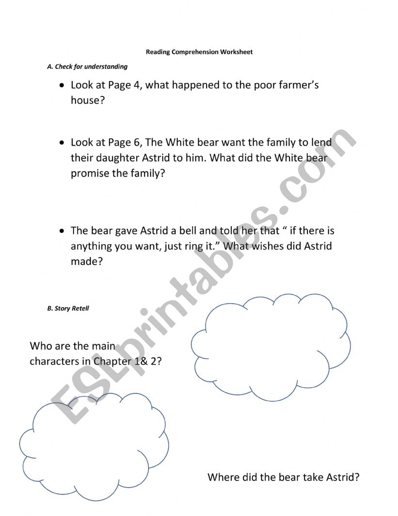 East of the Sun, West of the moon Chapter 1 vocabulary