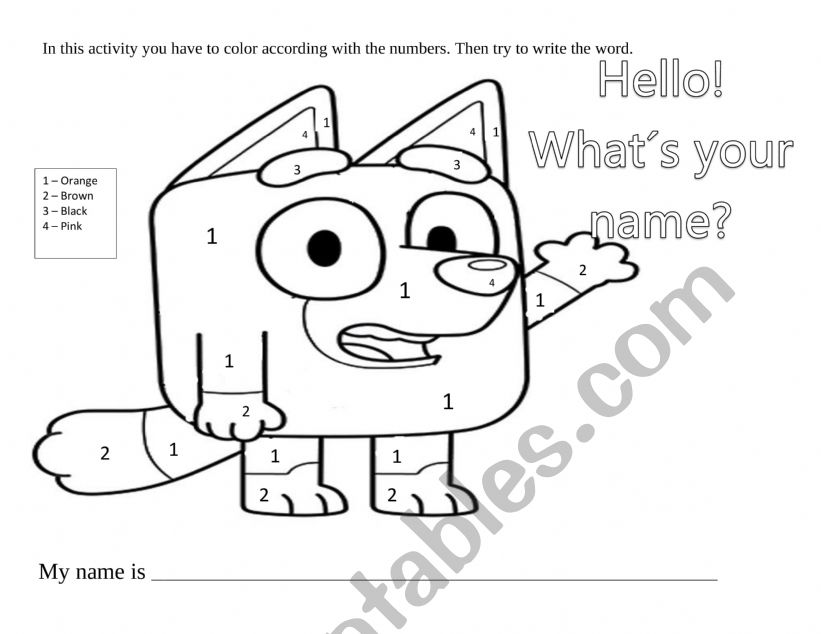 greetings worksheet