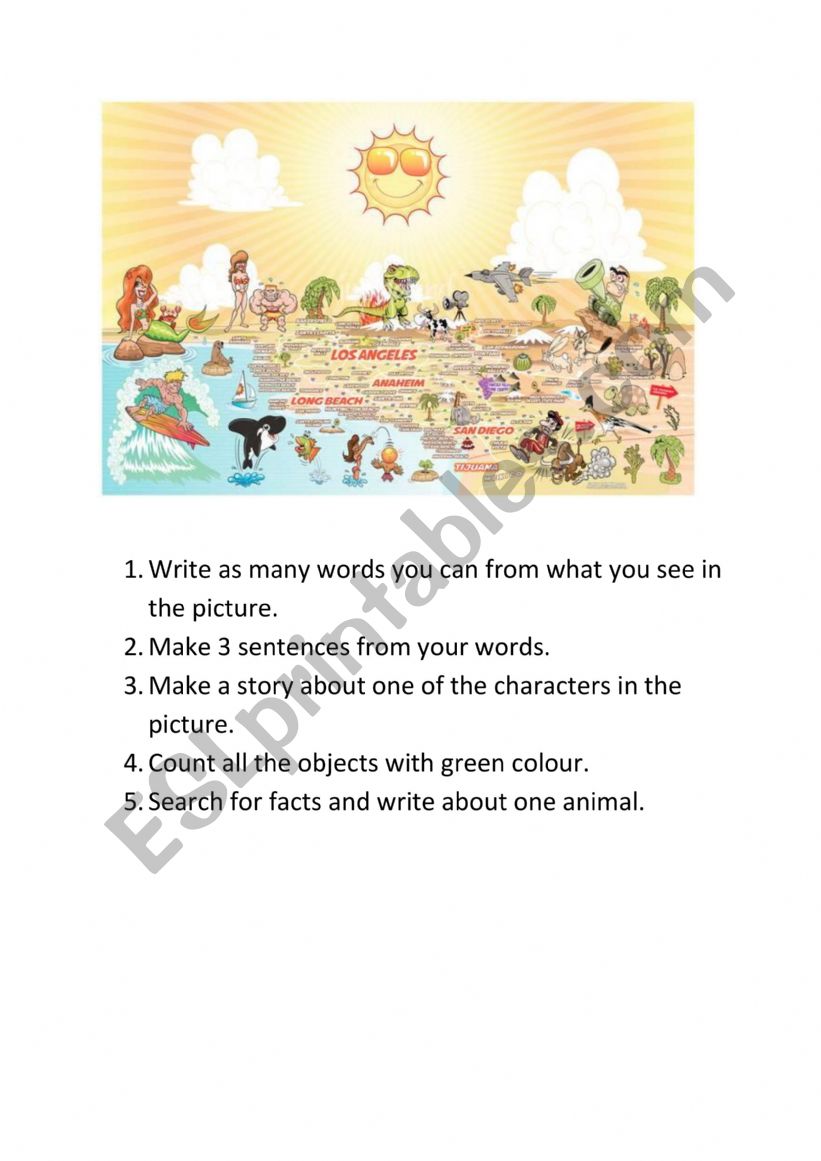 Search in the picture worksheet