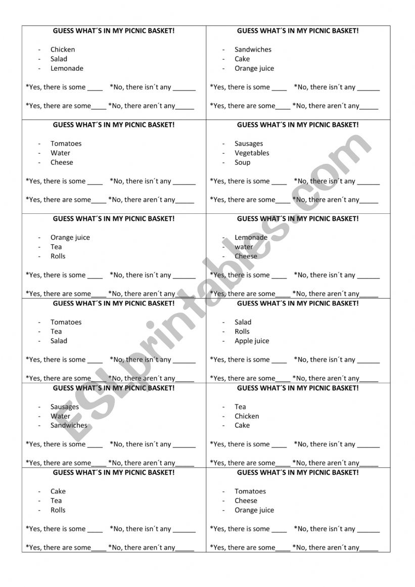 there is,there are game worksheet