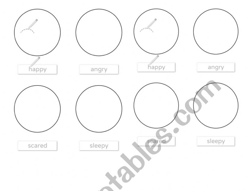 Emotions worksheet