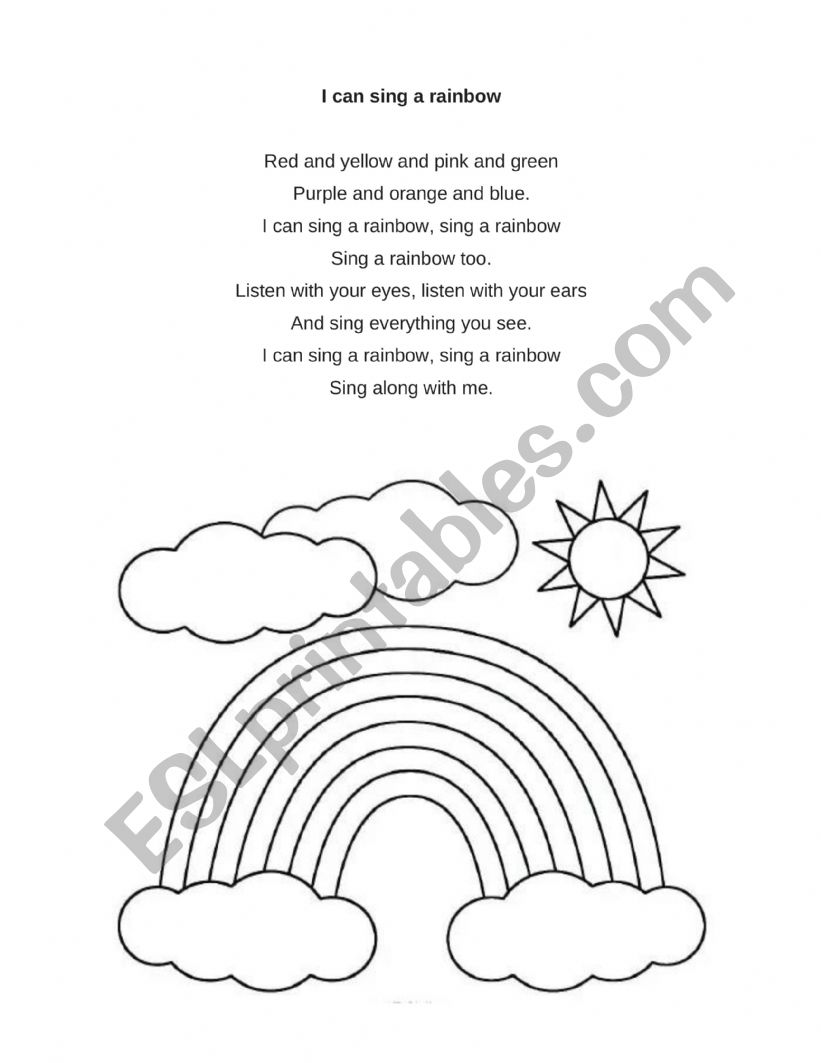 Colours worksheet