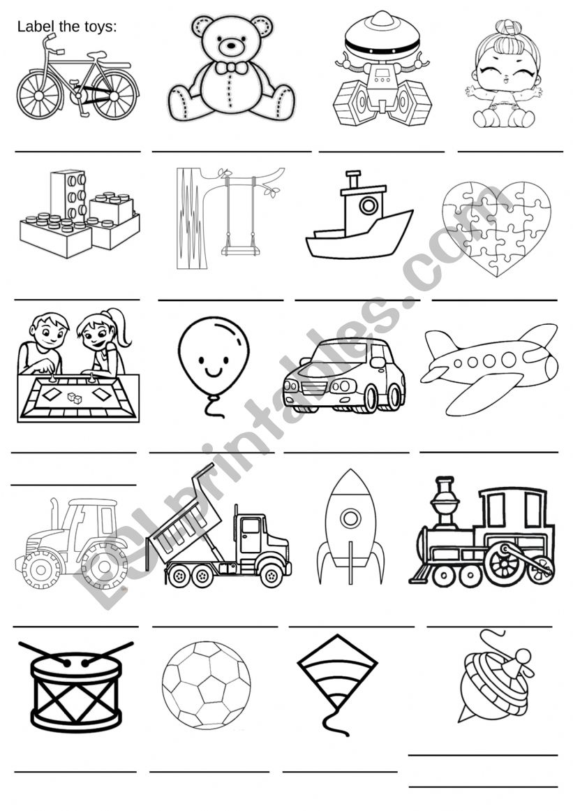 toys big small - ESL worksheet by mailkolha