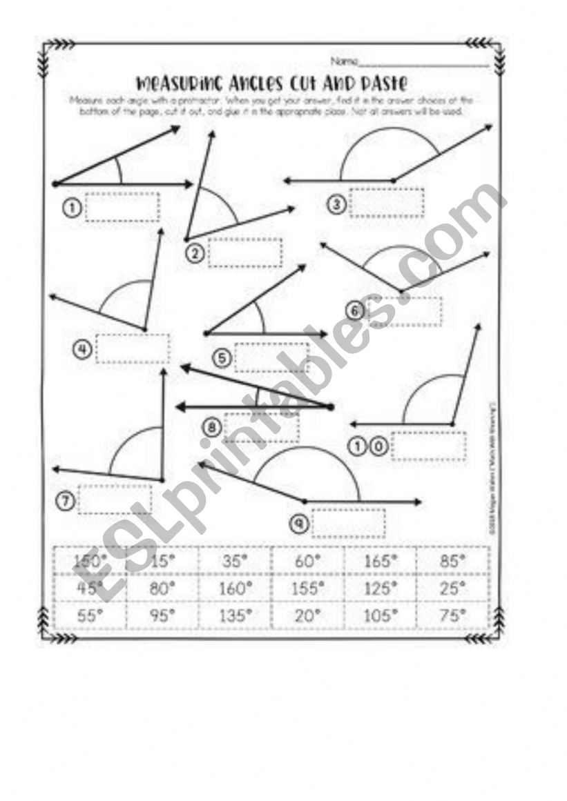 maths ma worksheet