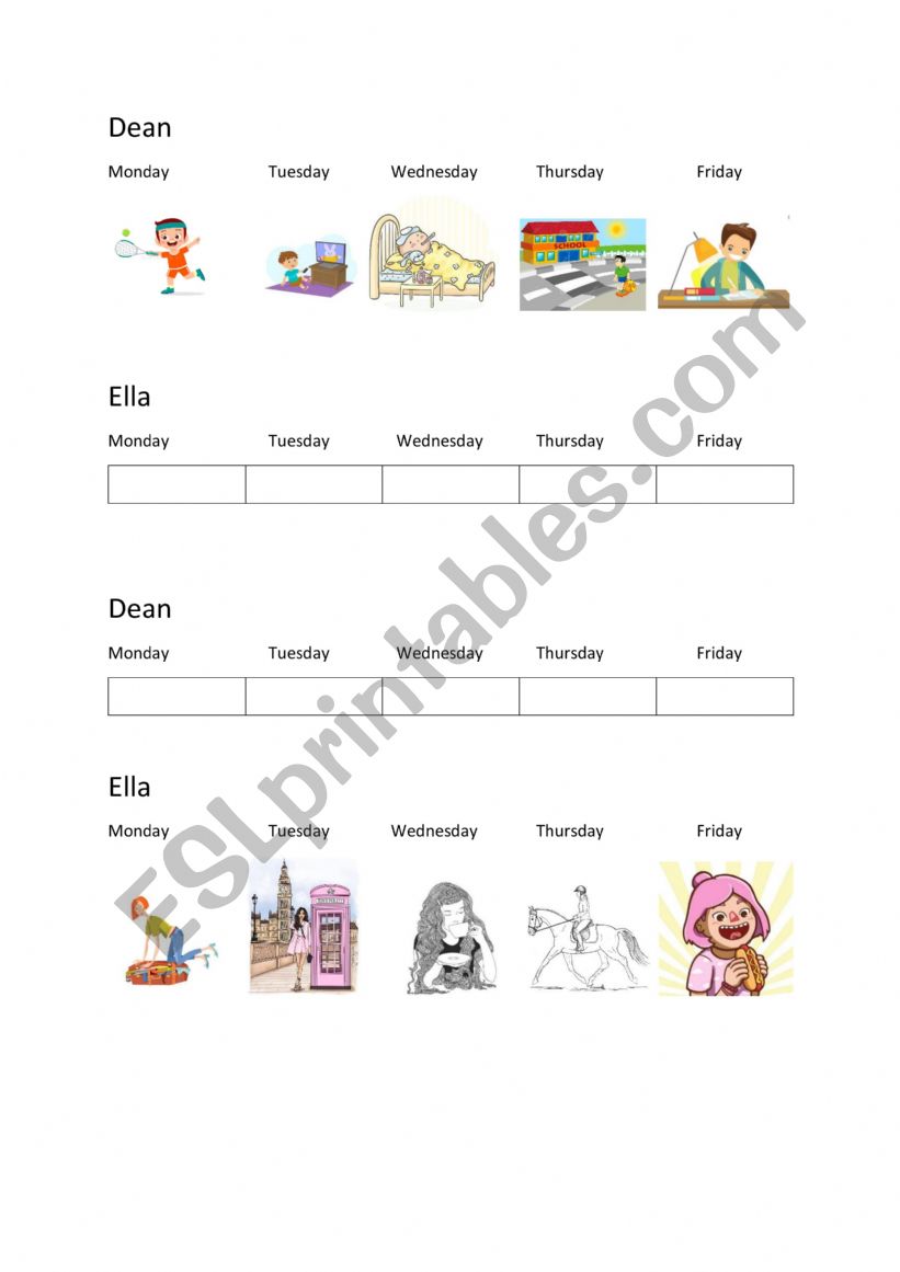 Past simple speaking activity worksheet