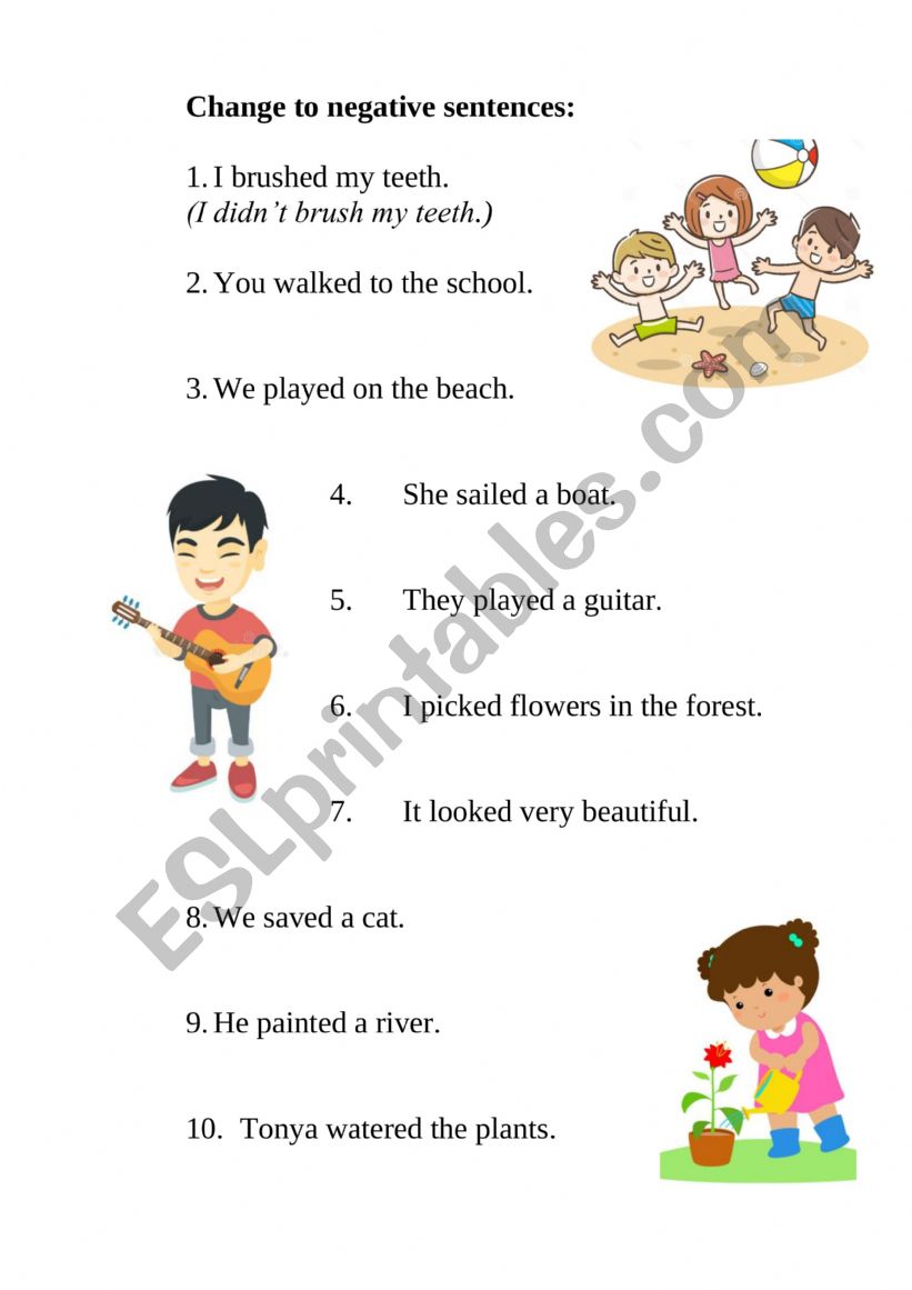 Past simple exercises worksheet