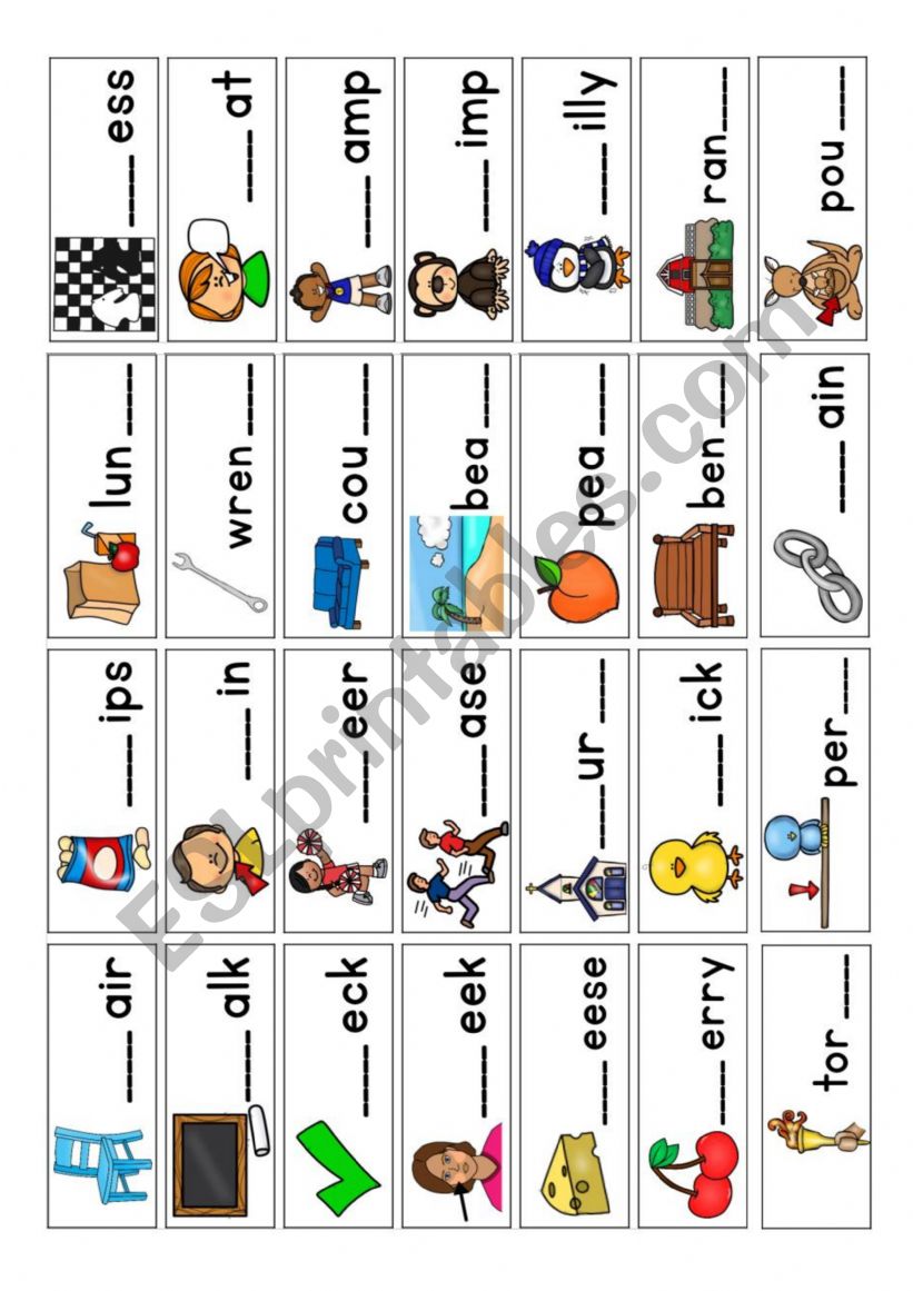 Digraphs worksheet