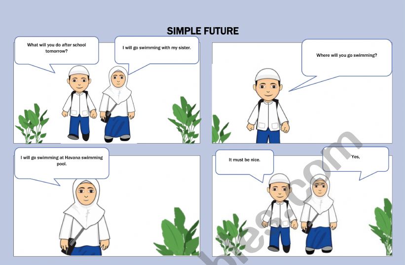 Comic Strips - Simple Future Tense