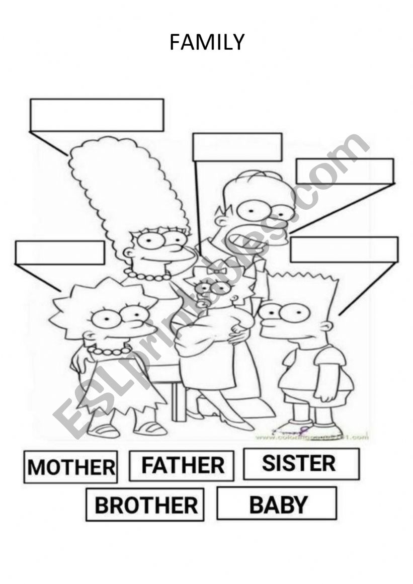 Family worksheet